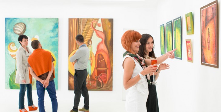 understanding art at exhibition opening
