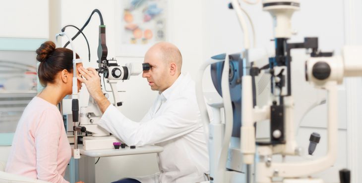 At the optician   Ophthalmology   Doctor ophthalmologist   Optometrist medical eye examination